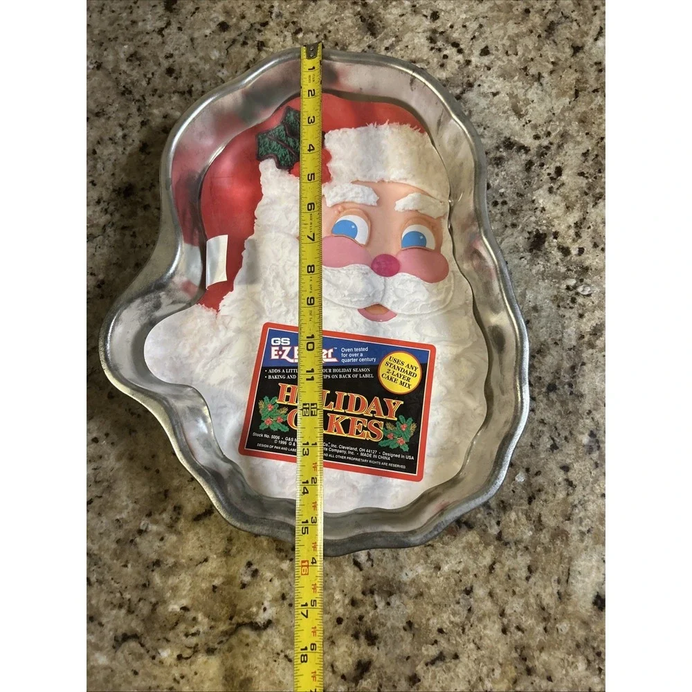 Vintage EZ baker Santa Claus Cake Pan,‎ Christmas Cake Pan